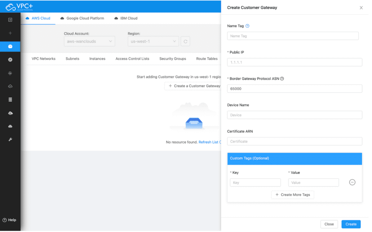 AWS Dashboard