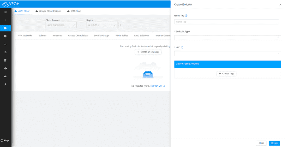 AWS Dashboard