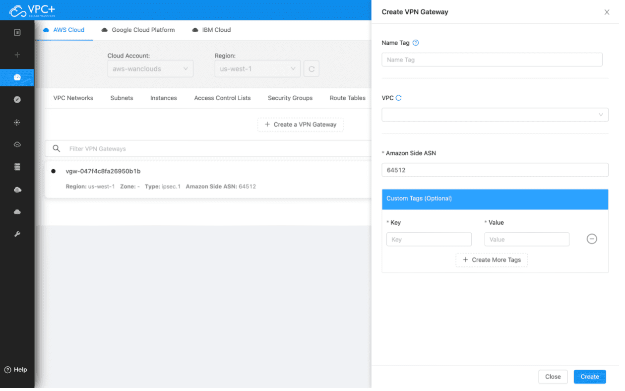 AWS Dashboard