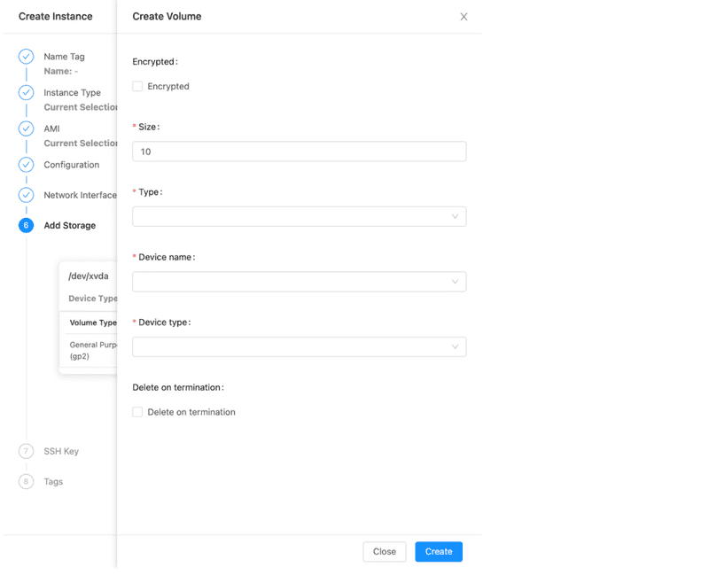aws instance network interface